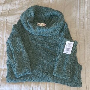 Seafoam green turtle neck sweater!